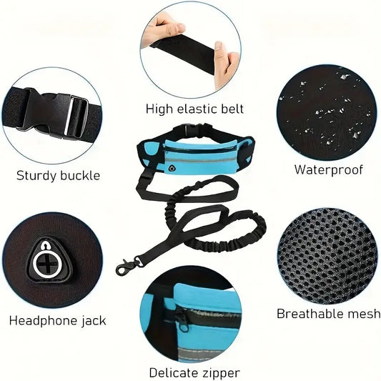 HANDS-FREE REFLECTIVE DOG LEASH