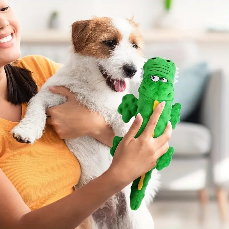 CROCODILE SQUEAKY PLUSH TOY