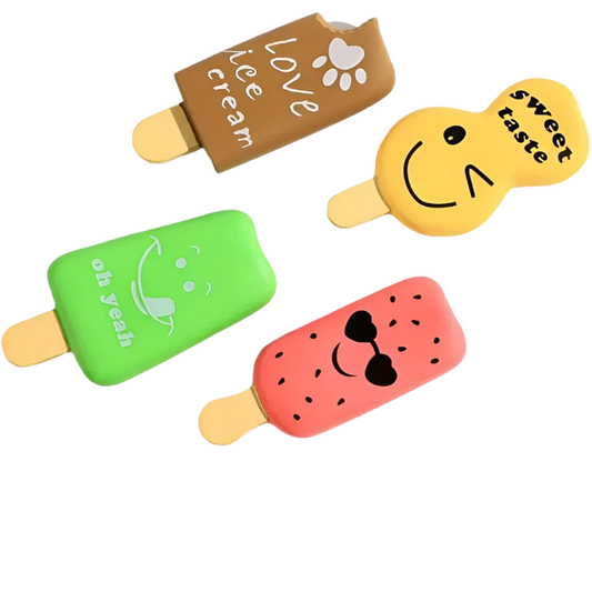 POPSICLE SQUEAKY DOG TOY (4 PC)