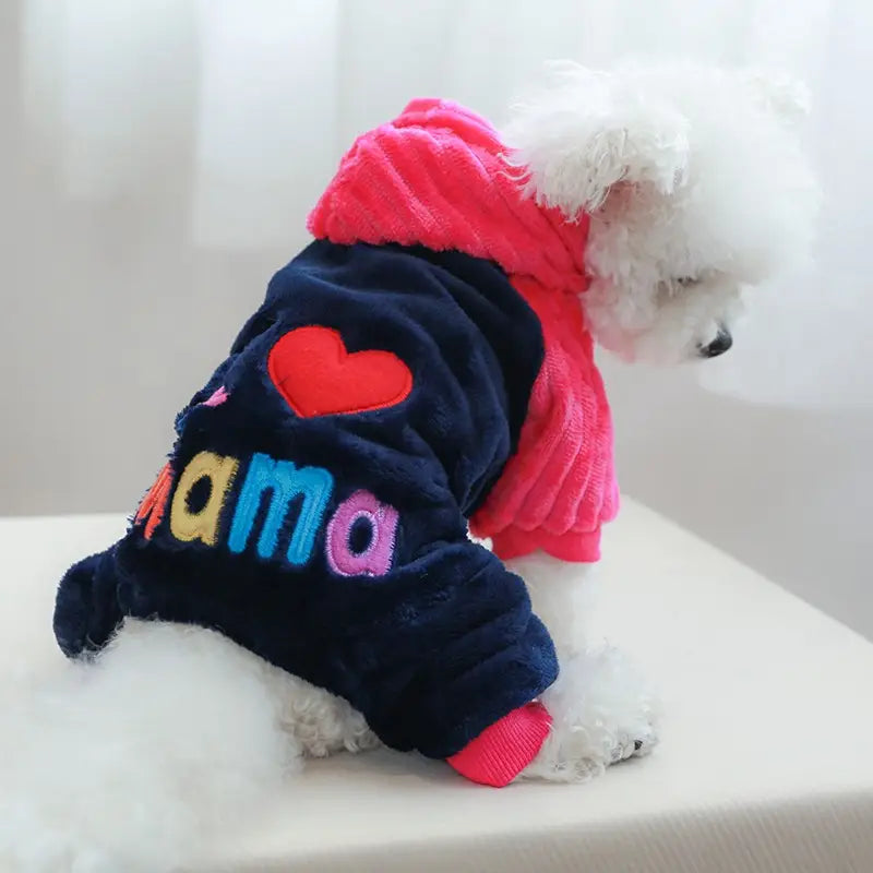 I Love Mama Adorable Dog Sweater
