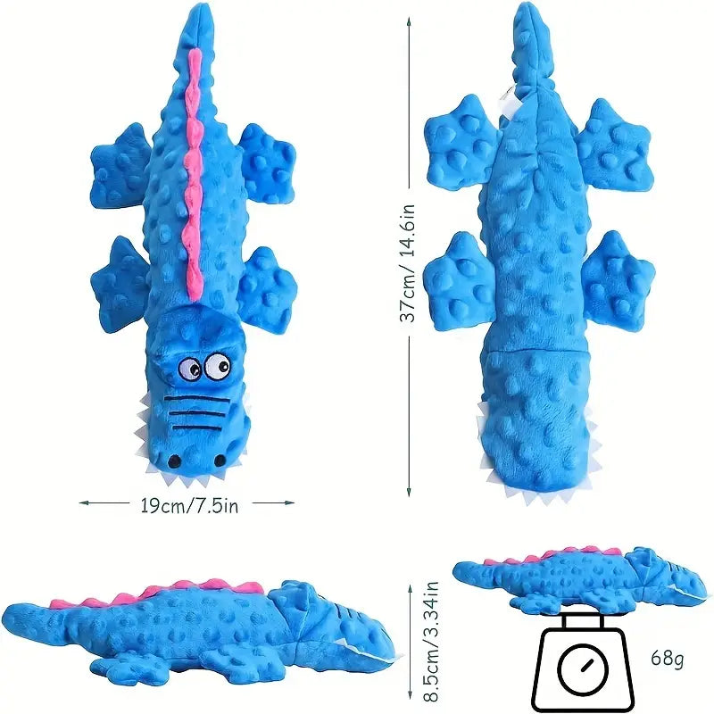CROCODILE SQUEAKY PLUSH TOY