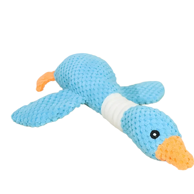 SQUEAKY DURABLE PLUSH DUCK CHEW TOY โ Doggie Hush