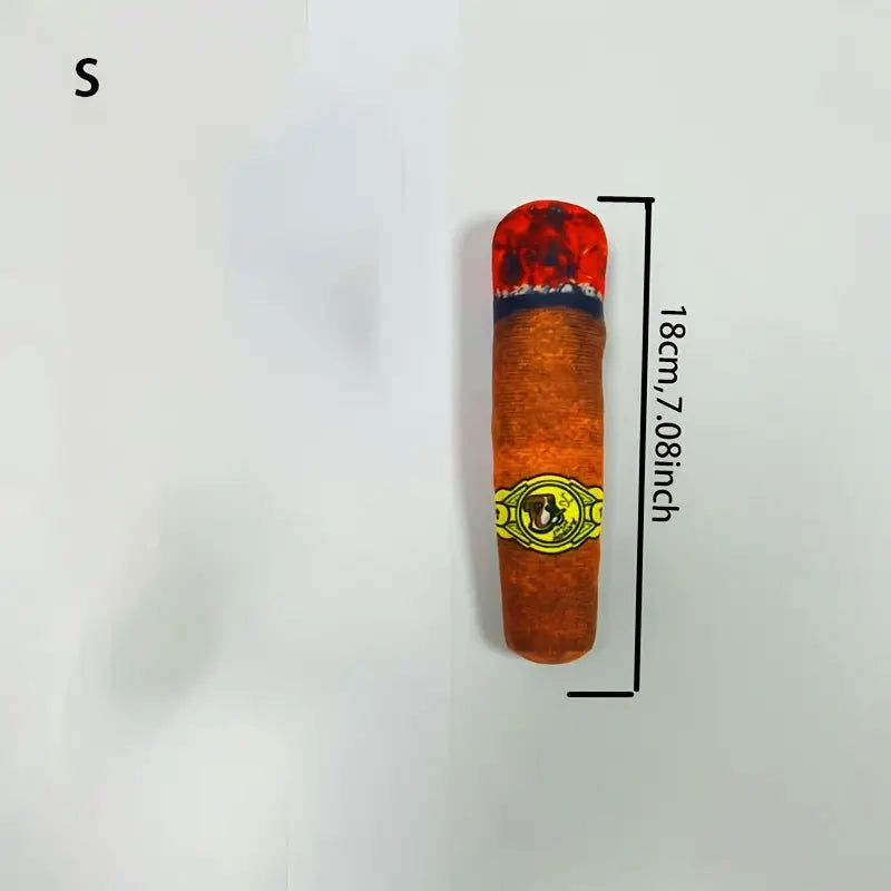 CIGAR SHAPED SQUEAKY DURABLE CHEW TOY