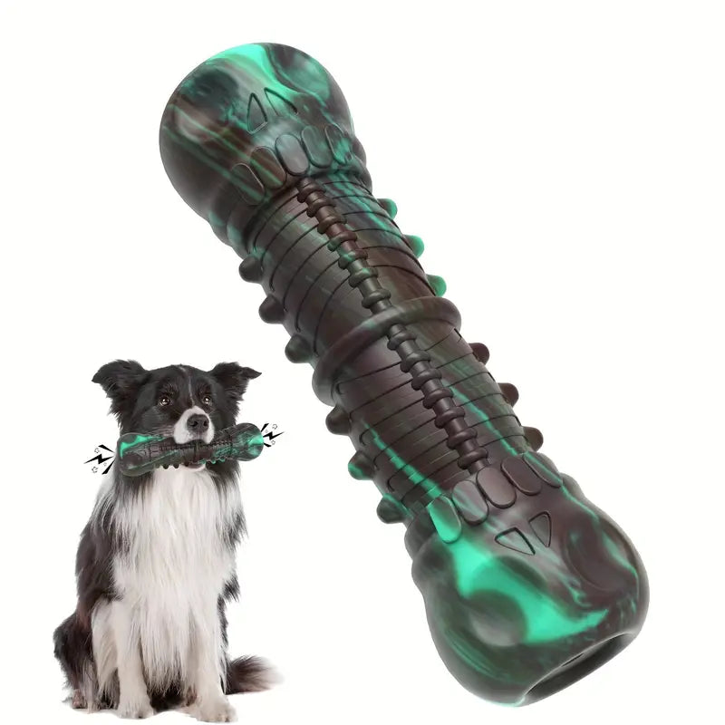 Purple & Green Skull Bone Indestructible Chew Toy