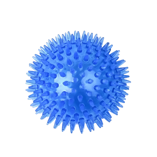2.5 INCH SQUEAKY SPIKY DOG BALL