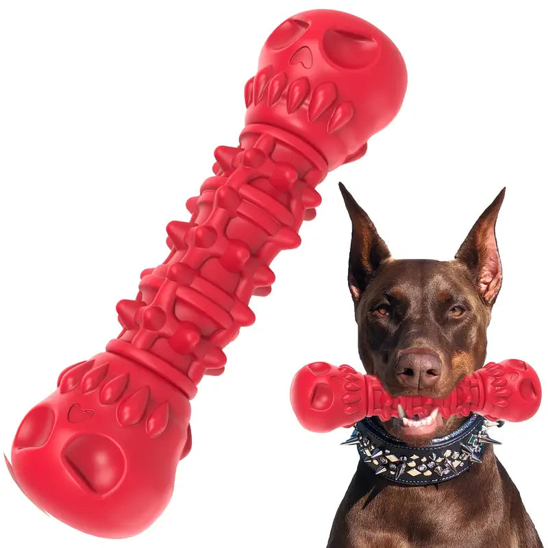 Red Skull Bone Indestructible Chew Toy
