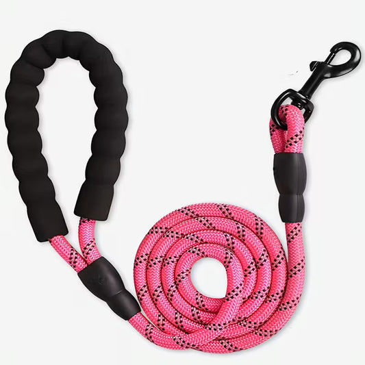 4.11ft Dog Leash with Padded Handle & Reflective Threads – Strong, Safe & Comfortable