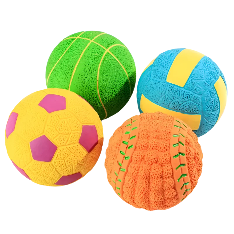 Latex Interactive Fetch Balls (4PK)