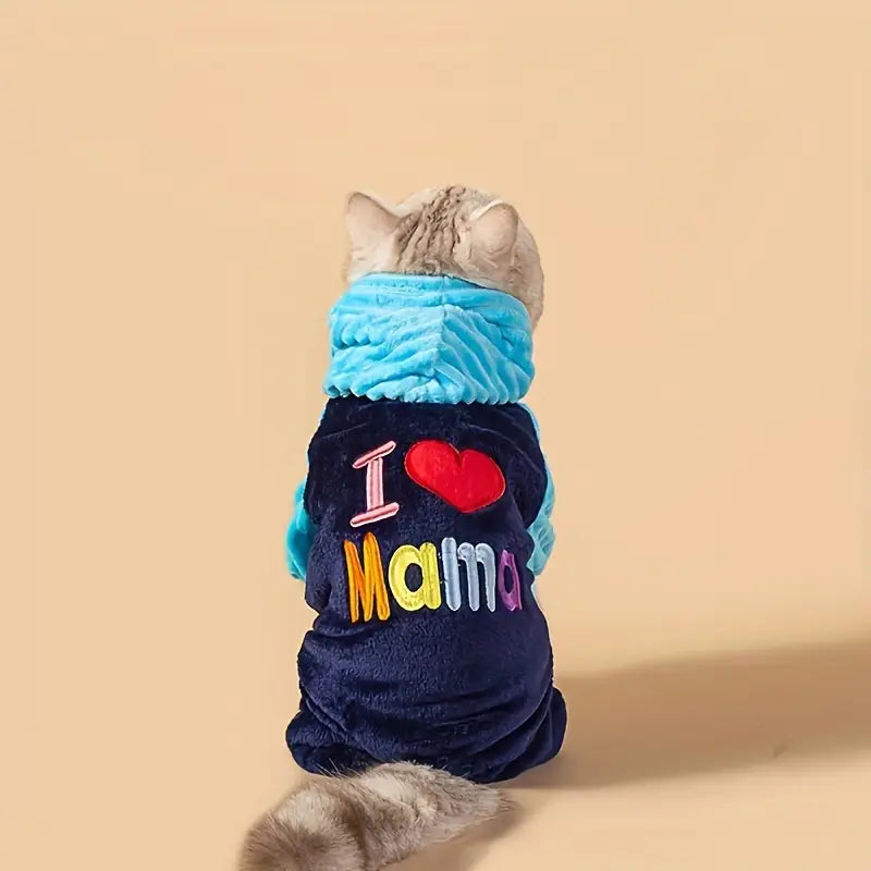 I Love Mama Adorable Dog Sweater
