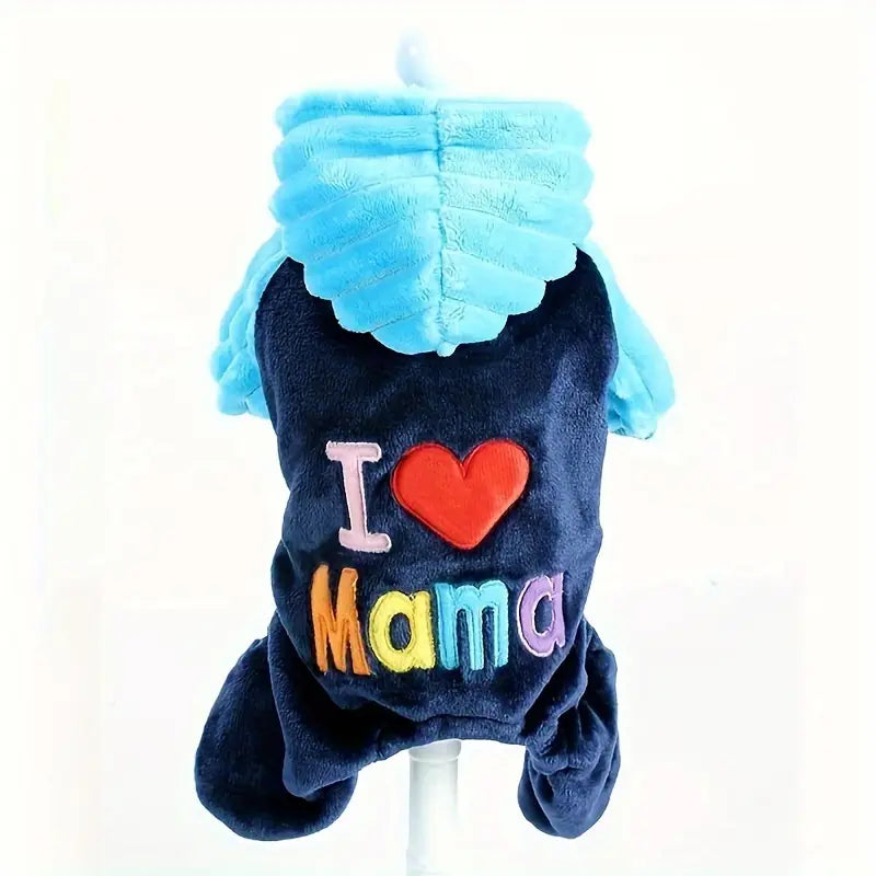 I Love Mama Adorable Dog Sweater