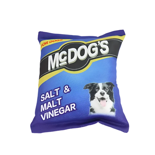 McDOG's CHIPS BAG SQUEAKY DURABLE DOG TOY