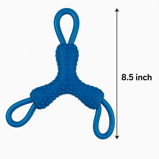 Three Sided Dog Pull Toy – Durable Tug Toy with Textured Grip