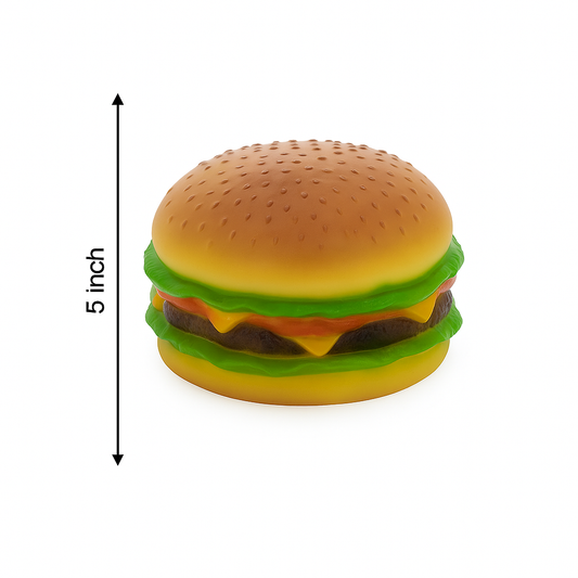 Extra Large Squeaky Hamburger For Medium and Large Dogs