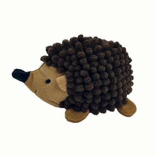 Durable Plush Squeaky Hedgehog Dog Toy For All Breeds