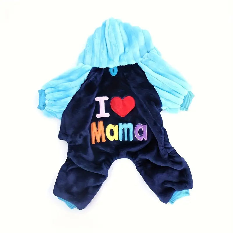 I Love Mama Adorable Dog Sweater