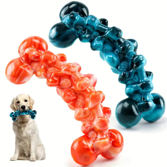 Durable Flame Spine Bone Dog Chew Toy – Tough Chew Toy for Aggressive Chewers