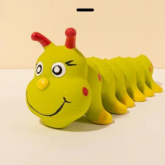 Durable Rubber Caterpillar Healthy Chew Toy