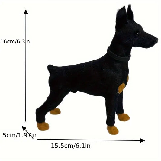 Realistic Doberman Figurine