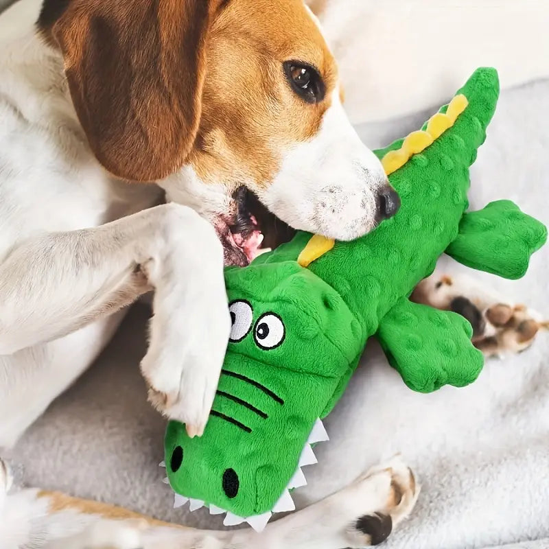 CROCODILE SQUEAKY PLUSH TOY