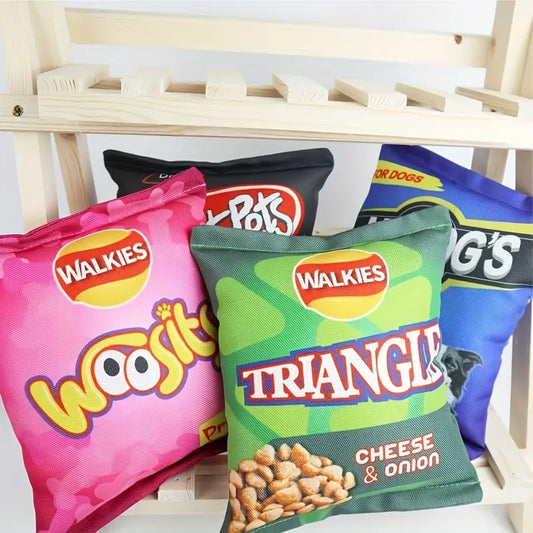 McDOG's CHIPS BAG SQUEAKY DURABLE DOG TOY