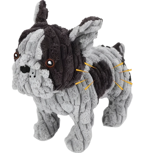 Plush Bulldog Toy That Is Durable, Squeaky, Great for Nervous Dogs