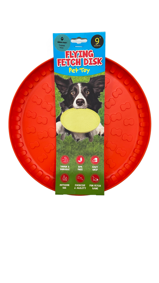 Flying Frisbee Disk, BPA-Free Durable Dog Toy