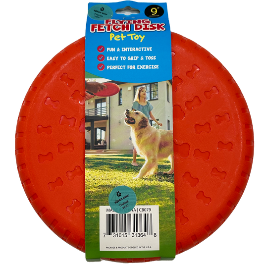 Flying Frisbee Disk, BPA-Free Durable Dog Toy