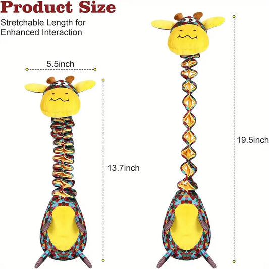 Durable Mix Vibrant Color Giraffe Design Dog Chew Toy