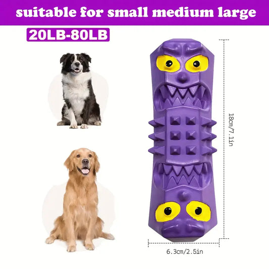 Purple Spiked Vampire Chew Toy – Playful Design for Tough Chewers