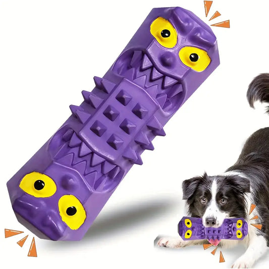 Purple Spiked Vampire Chew Toy – Playful Design for Tough Chewers