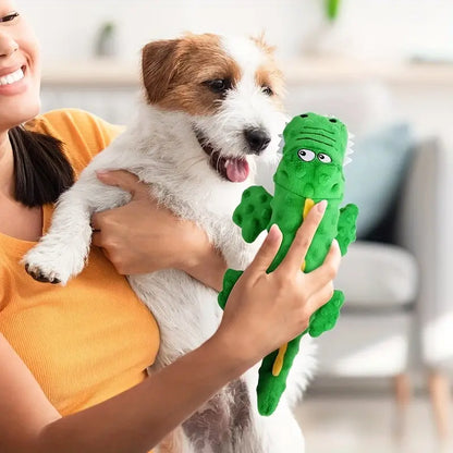 CROCODILE SQUEAKY PLUSH TOY
