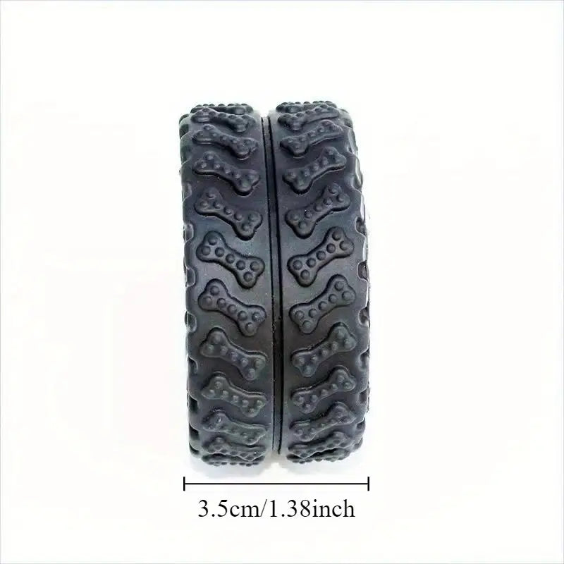 Mini Rubber Durable Squeaky Tire Dog Toy
