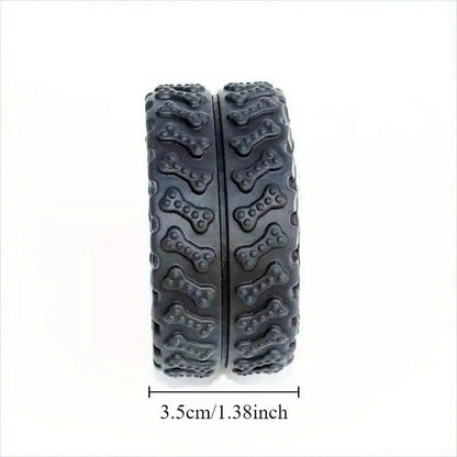 Mini Rubber Durable Squeaky Tire Dog Toy