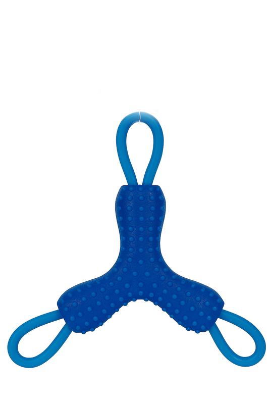 Three Sided Dog Pull Toy – Durable Tug Toy with Textured Grip