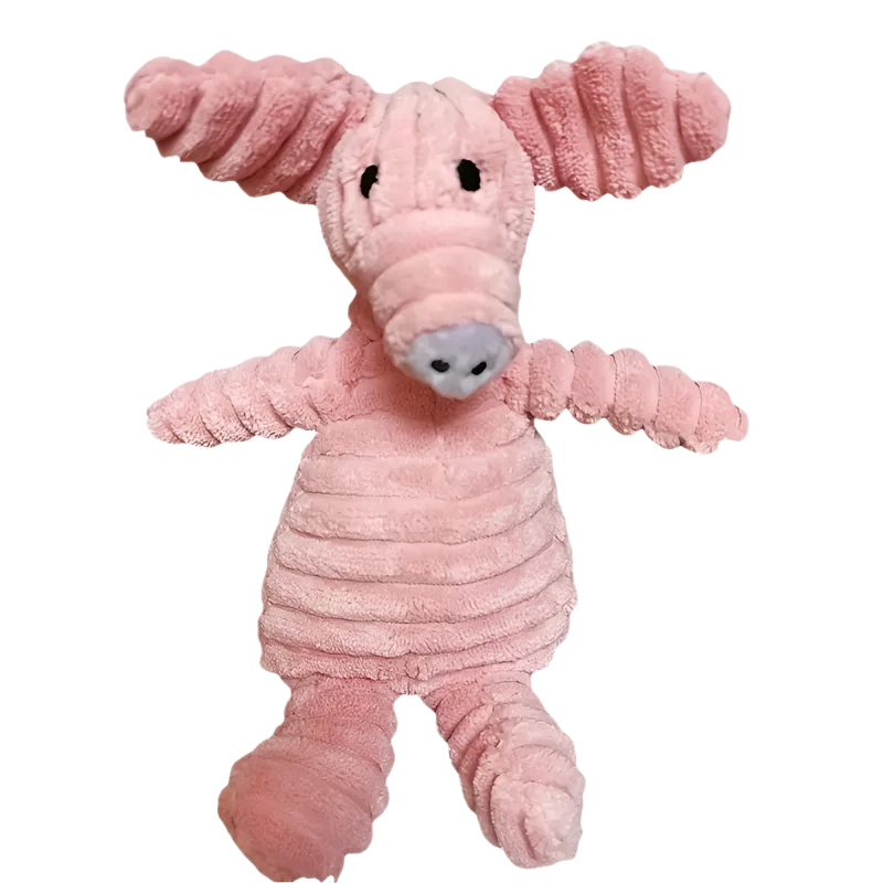 PINK PIG PLUSH DOG TOY