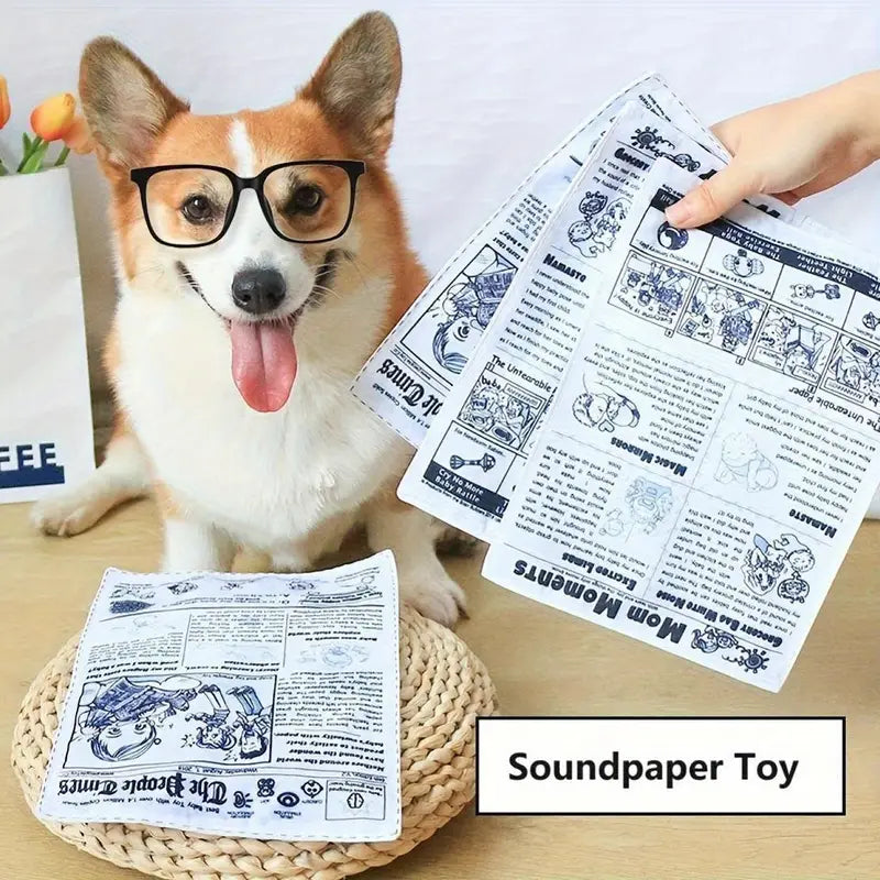 DURABLE CRINKLE PAPER DOG TOY