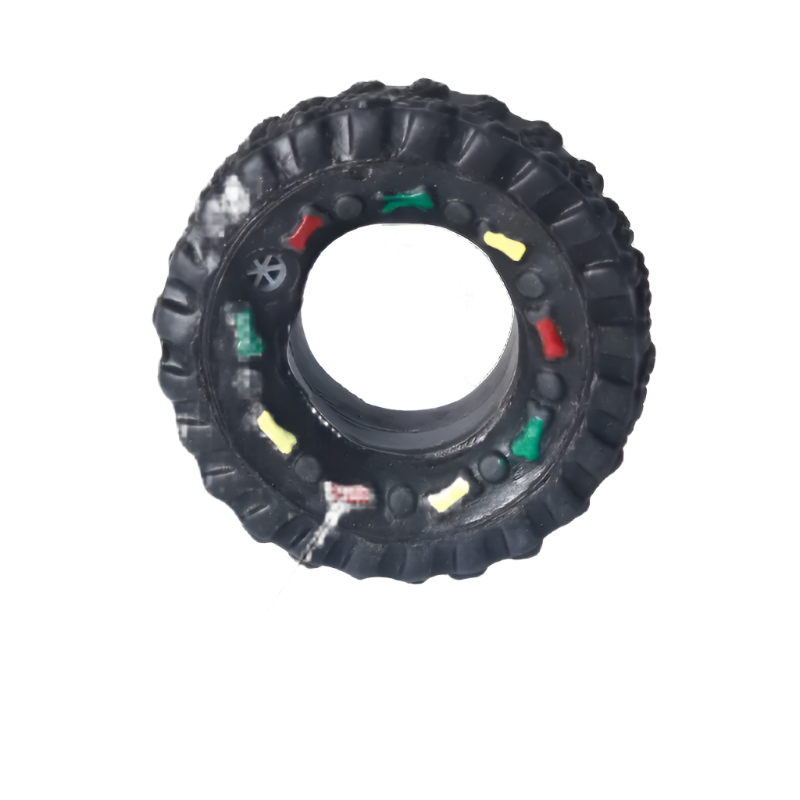 Mini Rubber Durable Squeaky Tire Dog Toy