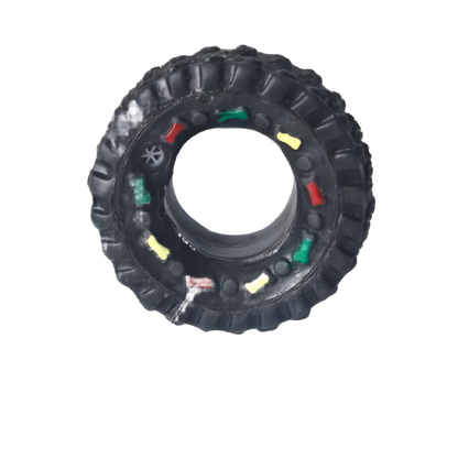 Mini Rubber Durable Squeaky Tire Dog Toy