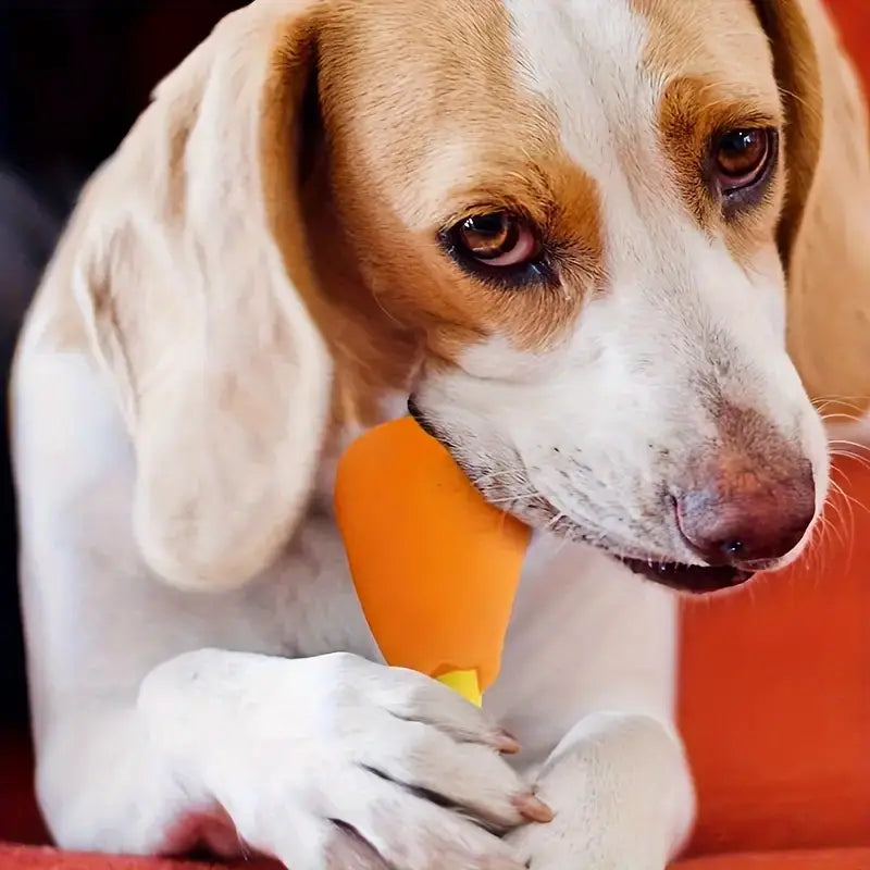 DURABLE ENAMEL CHICKEN LEG SQUEAKY DOG TOY