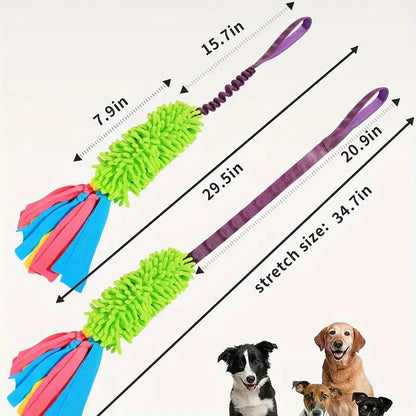 BUNGEE SQUEAKY TUG DOG TOY