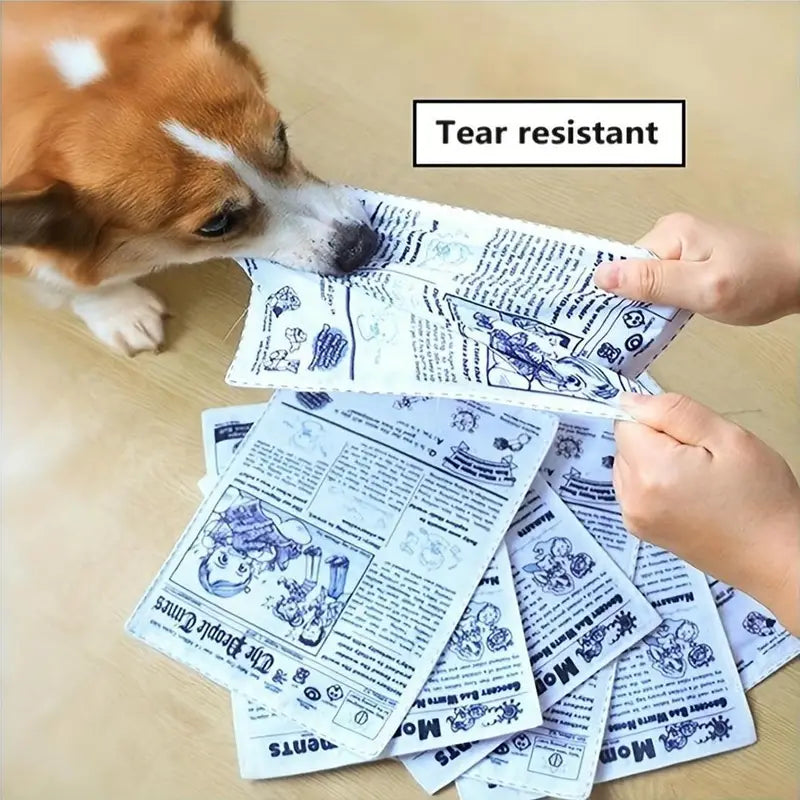 DURABLE CRINKLE PAPER DOG TOY