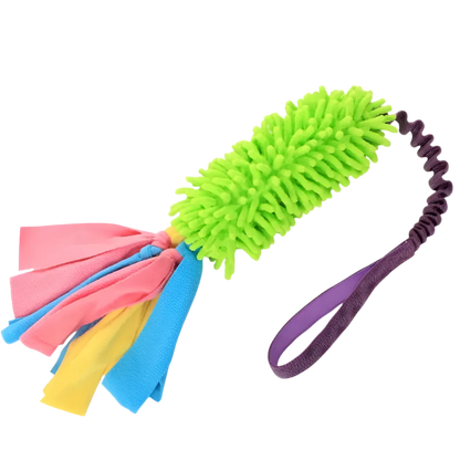 BUNGEE SQUEAKY TUG DOG TOY