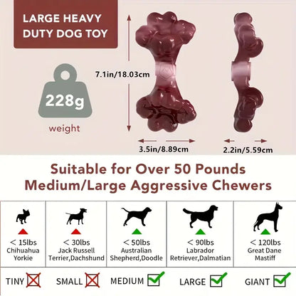Durable Nylon Double-Sided Flower Bone – Tough Chew Toy for Heavy Chewers