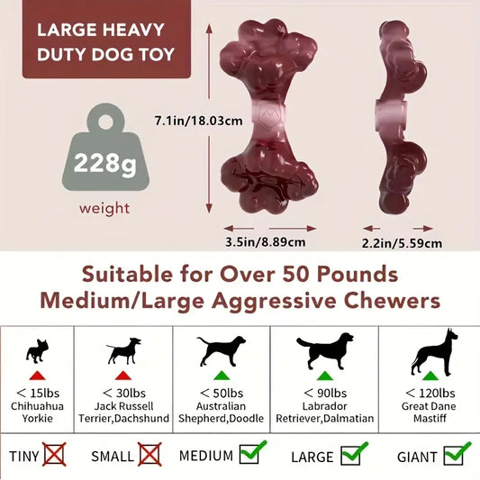 Durable Nylon Double-Sided Flower Bone – Tough Chew Toy for Heavy Chewers