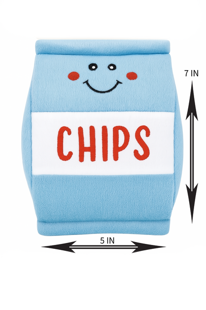 Chips Squeaky Plush Dog Toy
