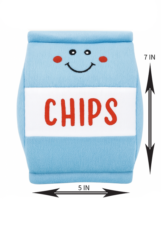 Chips Squeaky Plush Dog Toy