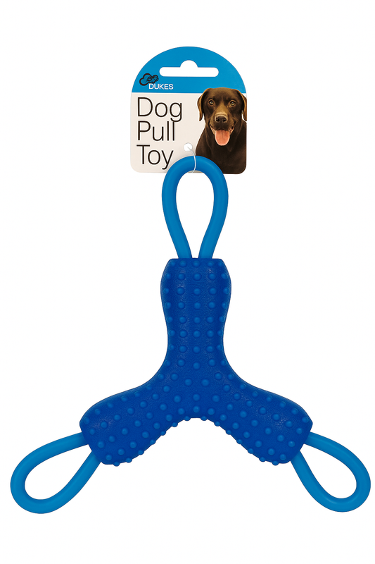 Three Sided Dog Pull Toy – Durable Tug Toy with Textured Grip