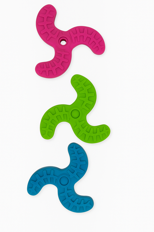 Durable Textured Dog Spiral Chew Toy(1PC RANDOM COLOR)