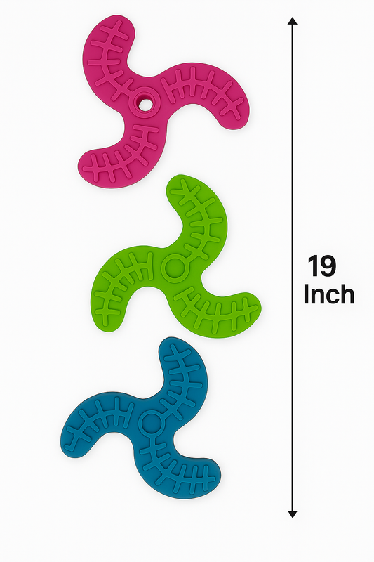 Durable Textured Dog Spiral Chew Toy(1PC RANDOM COLOR)