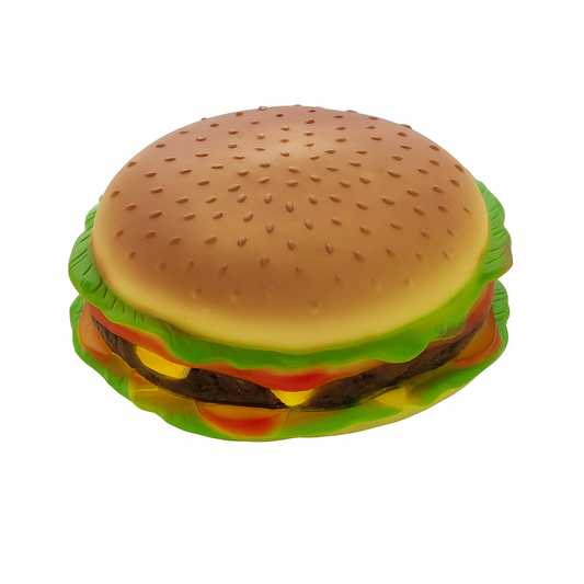 Extra Large Squeaky Hamburger For Medium and Large Dogs